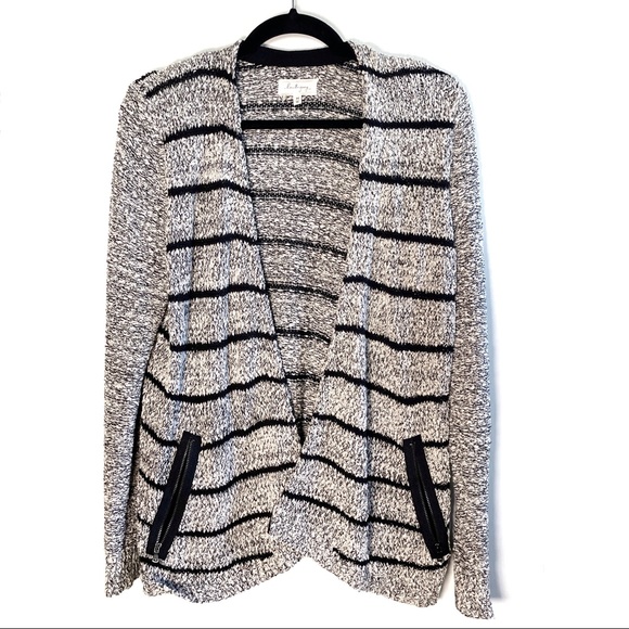 Lou & Grey Striped Cardigan Size Medium - Picture 1 of 9